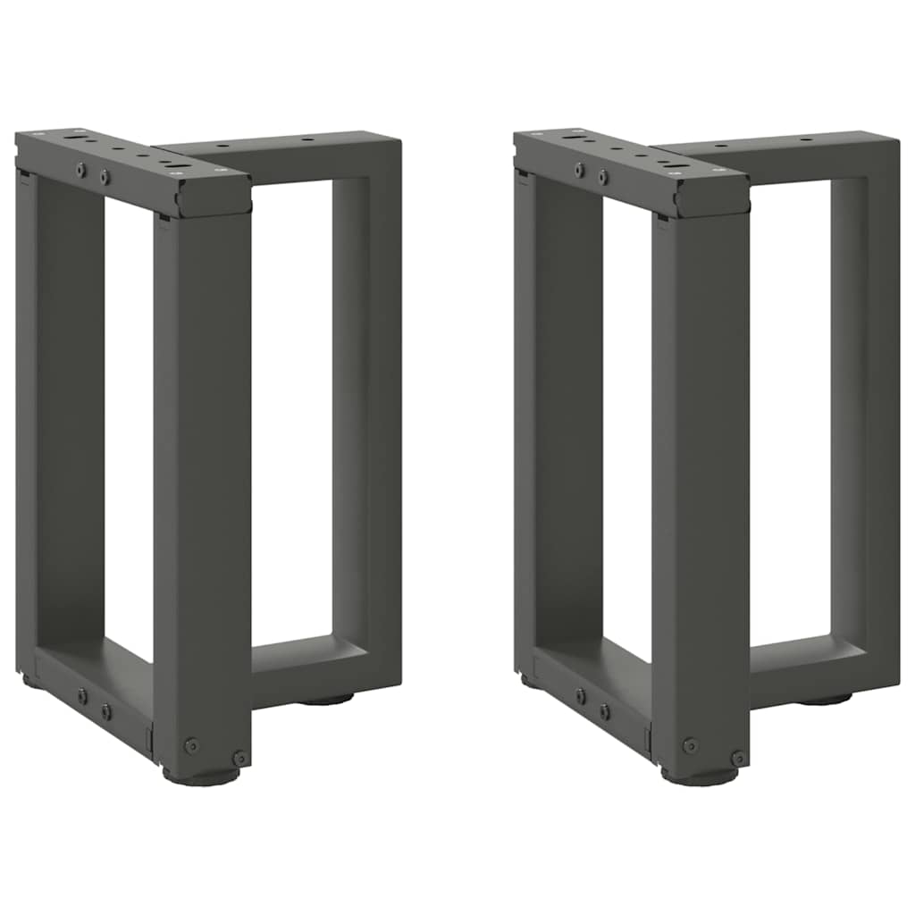 vidaXL Salontafelpoten 2 st T-vormig 30x25x(30-31) cm staal zwart