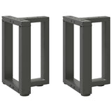 vidaXL Salontafelpoten 2 st T-vormig 30x25x(30-31) cm staal zwart