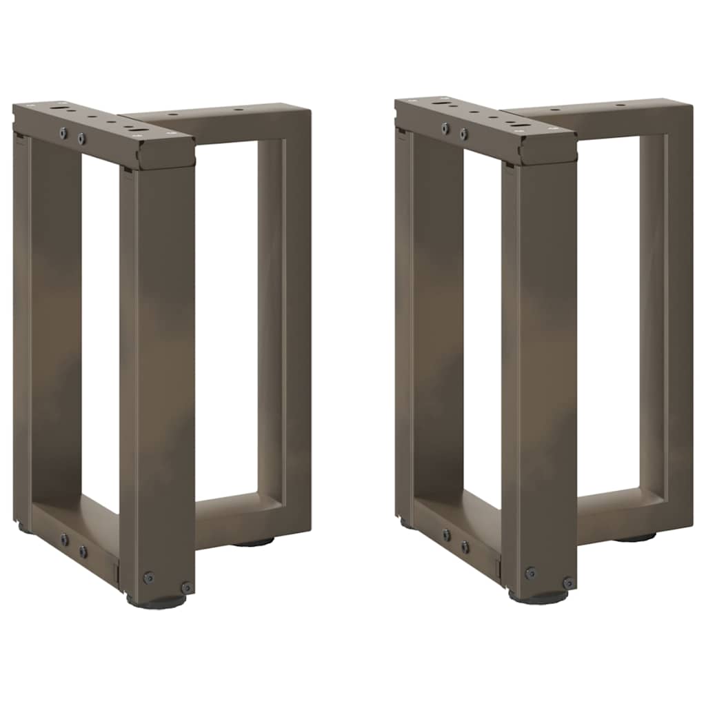 vidaXL Salontafelpoten 2 st T-vormig 30x25x(30-31) cm staal zwart