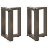 vidaXL Salontafelpoten 2 st T-vormig 30x25x(30-31) cm staal zwart