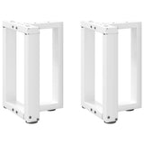 vidaXL Salontafelpoten 2 st T-vormig 30x25x(30-31) cm staal zwart