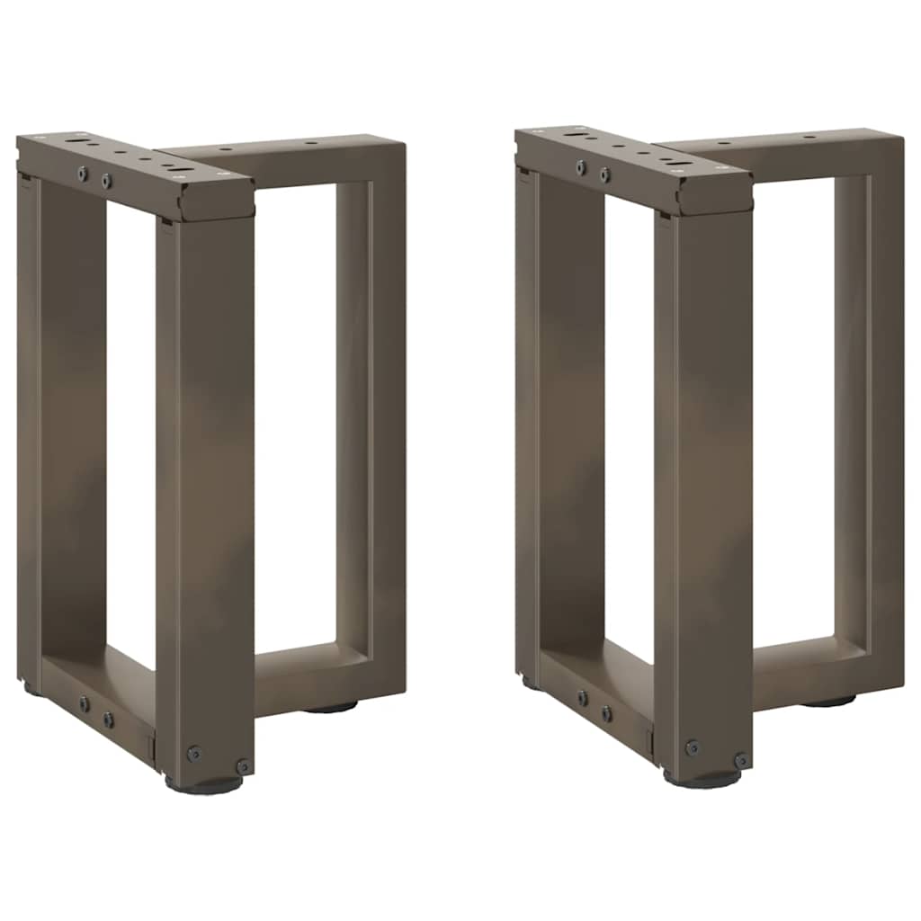 vidaXL Salontafelpoten 2 st T-vormig 30x25x(30-31) cm staal zwart