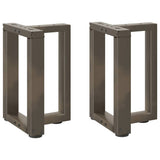 vidaXL Salontafelpoten 2 st T-vormig 30x25x(30-31) cm staal zwart