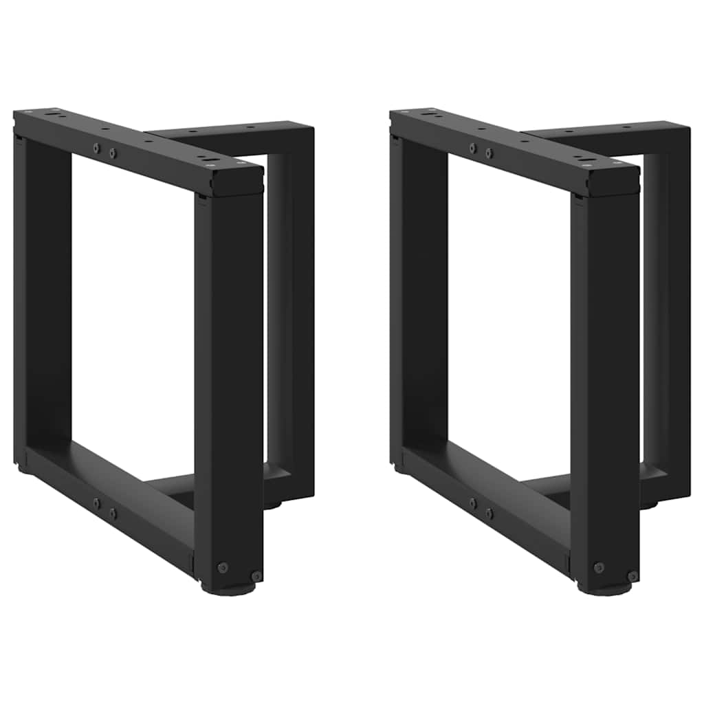 vidaXL Salontafelpoten 2 st T-vormig 30x25x(30-31) cm staal zwart