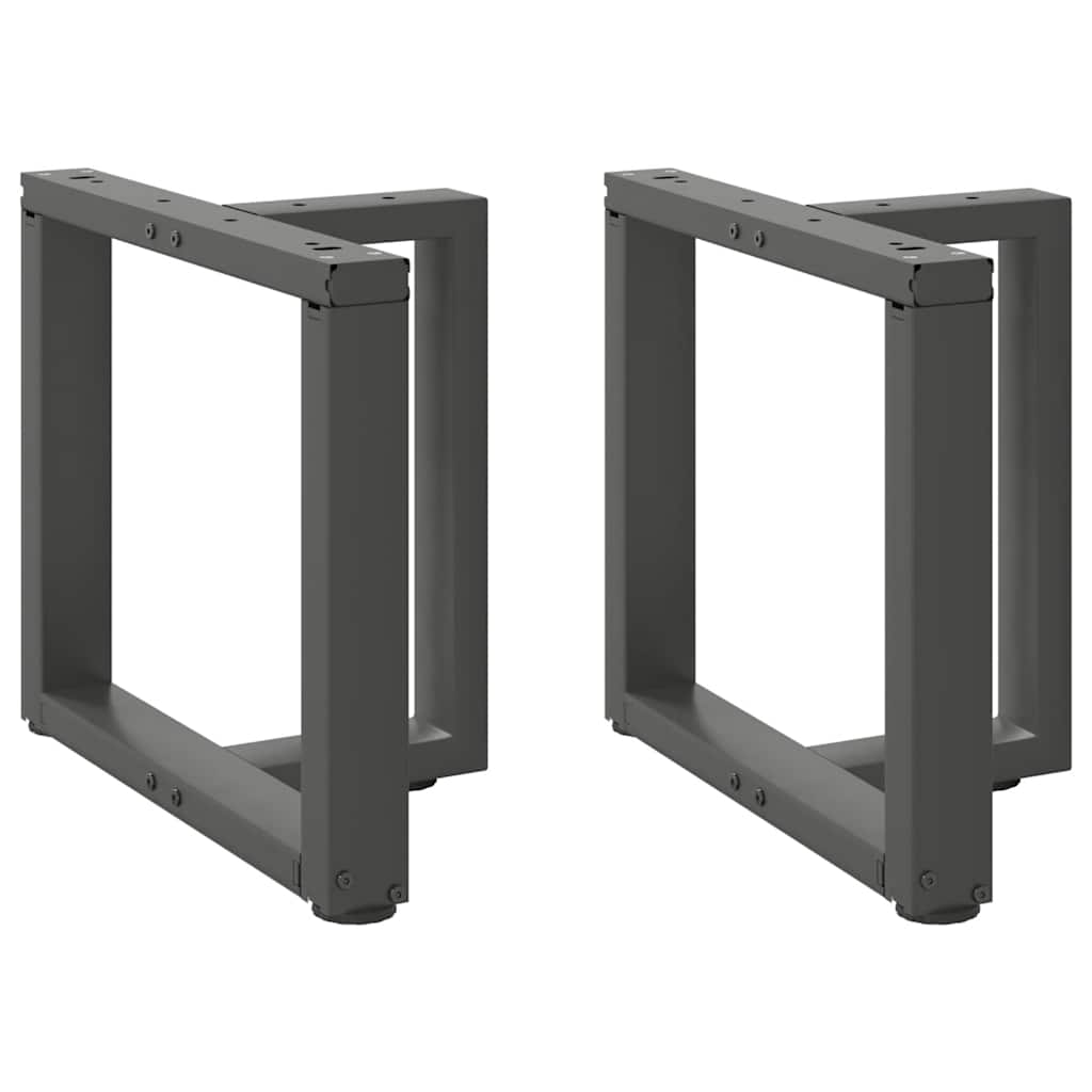 vidaXL Salontafelpoten 2 st T-vormig 30x25x(30-31) cm staal zwart