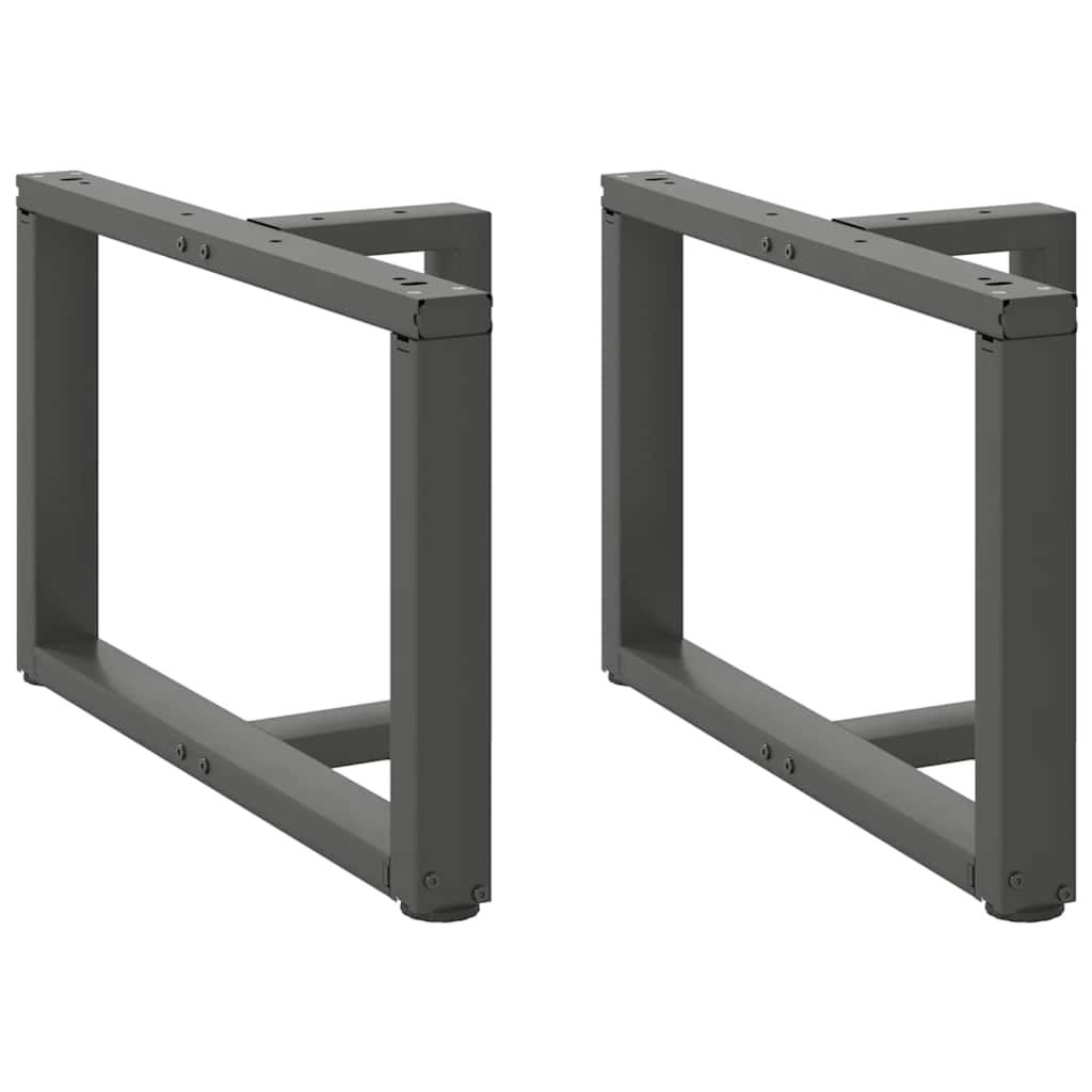 vidaXL Salontafelpoten 2 st T-vormig 30x25x(30-31) cm staal zwart