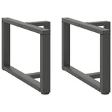 vidaXL Salontafelpoten 2 st T-vormig 30x25x(30-31) cm staal zwart