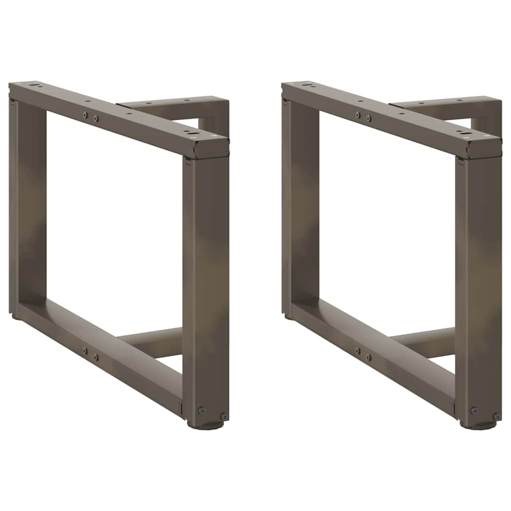 vidaXL Salontafelpoten 2 st T-vormig 30x25x(30-31) cm staal zwart