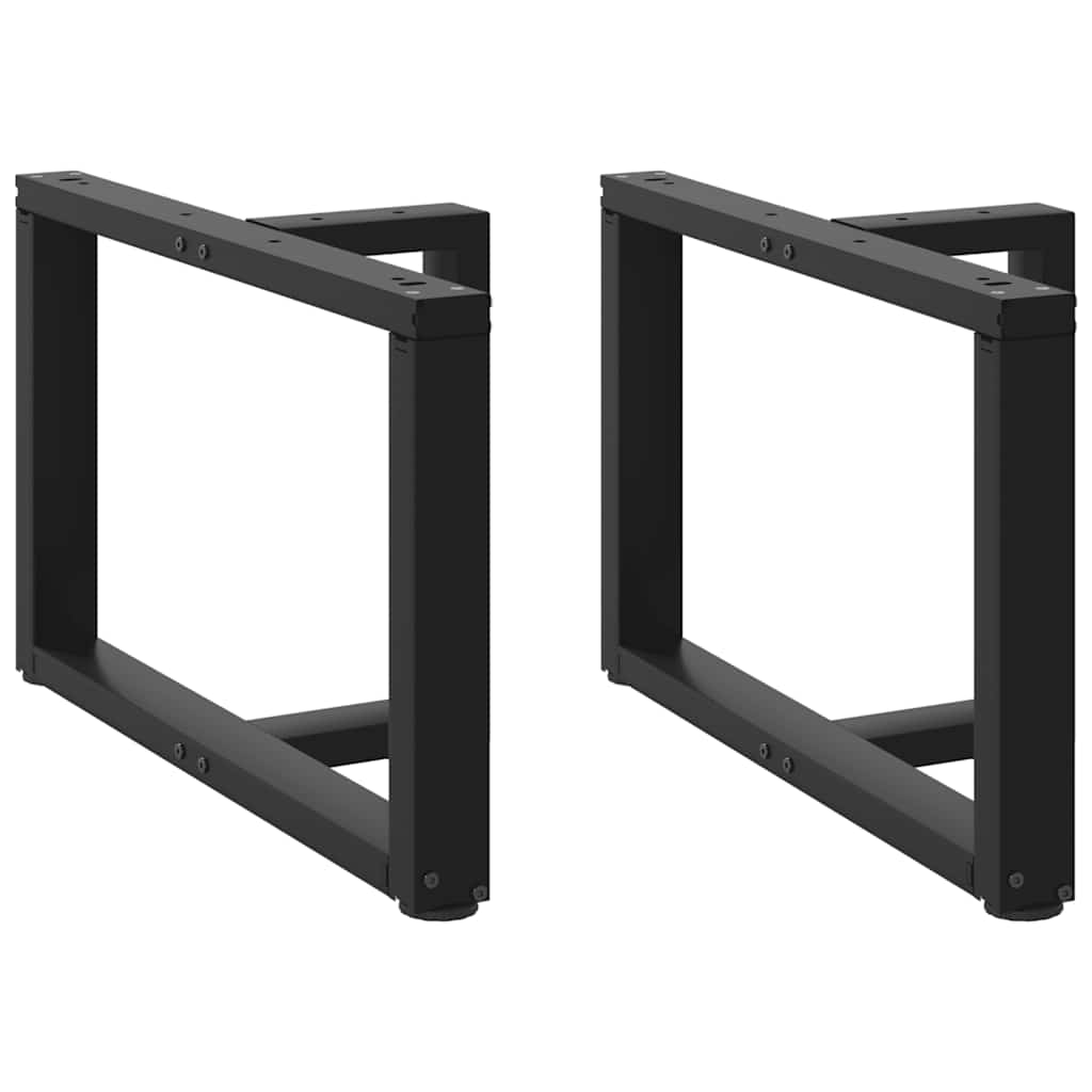 vidaXL Salontafelpoten 2 st T-vormig 30x25x(30-31) cm staal zwart