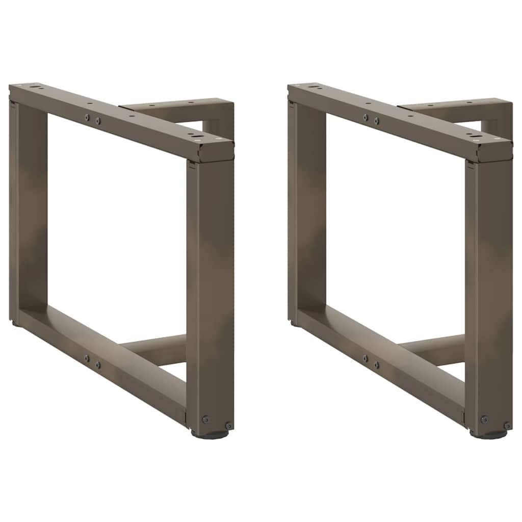 vidaXL Salontafelpoten 2 st T-vormig 30x25x(30-31) cm staal zwart