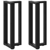 vidaXL Salontafelpoten 2 st T-vormig 30x25x(30-31) cm staal zwart