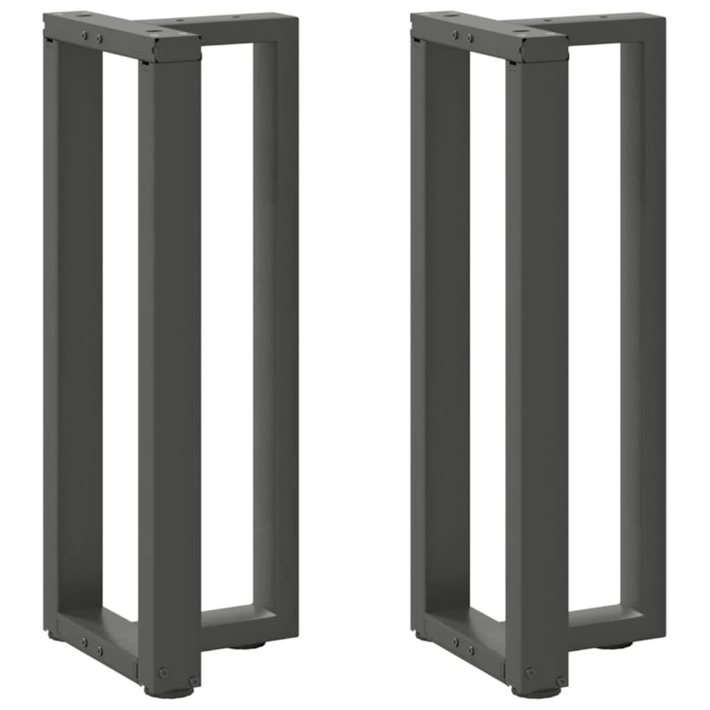 vidaXL Salontafelpoten 2 st T-vormig 30x25x(30-31) cm staal zwart