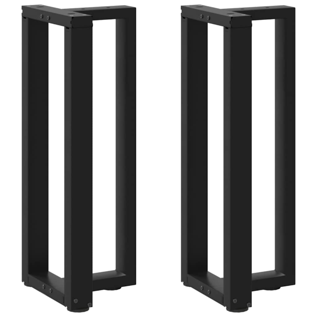 vidaXL Salontafelpoten 2 st T-vormig 30x25x(30-31) cm staal zwart