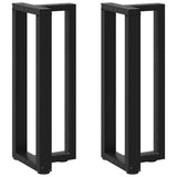 vidaXL Salontafelpoten 2 st T-vormig 30x25x(30-31) cm staal zwart