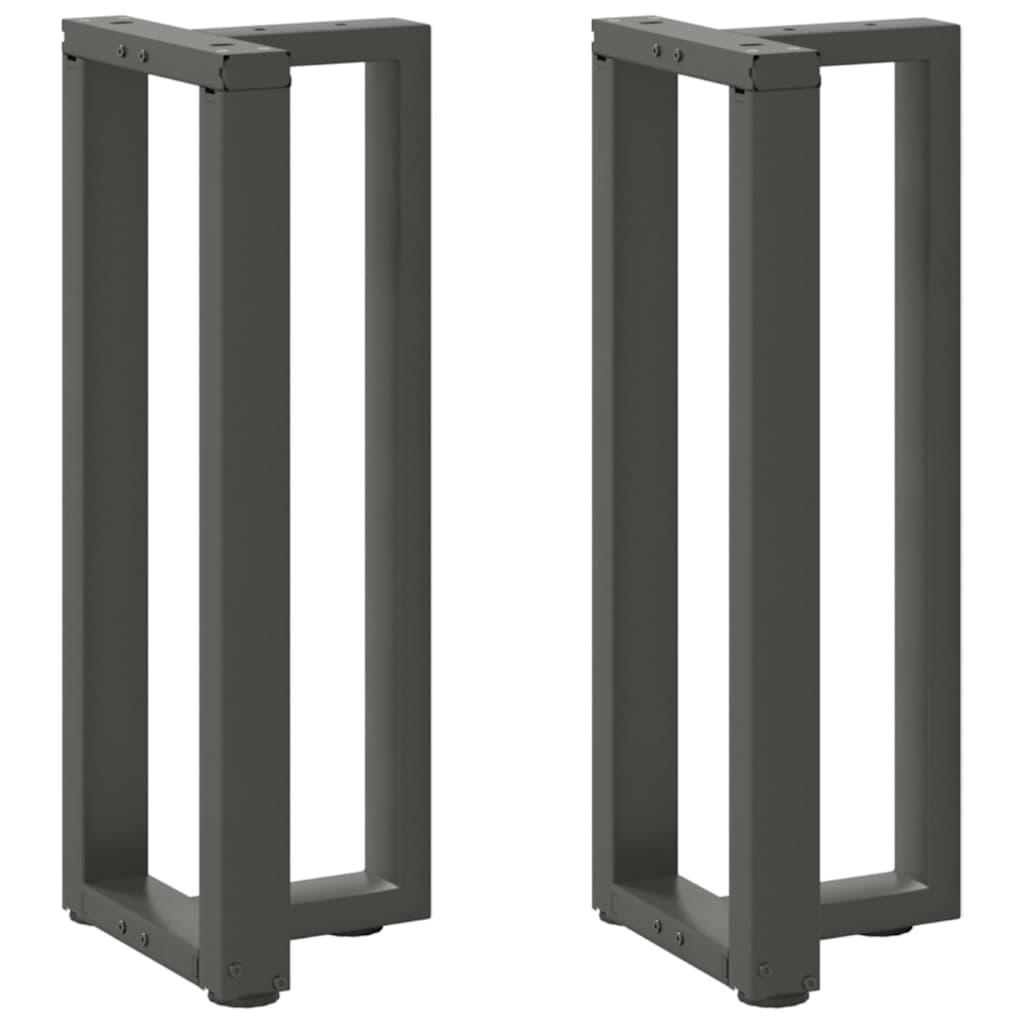 vidaXL Salontafelpoten 2 st T-vormig 30x25x(30-31) cm staal zwart