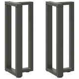 vidaXL Salontafelpoten 2 st T-vormig 30x25x(30-31) cm staal zwart