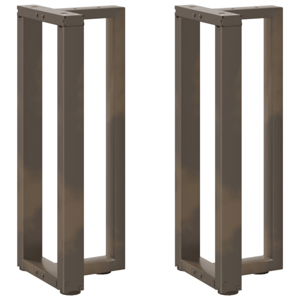 vidaXL Salontafelpoten 2 st T-vormig 30x25x(30-31) cm staal zwart