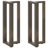 vidaXL Salontafelpoten 2 st T-vormig 30x25x(30-31) cm staal zwart