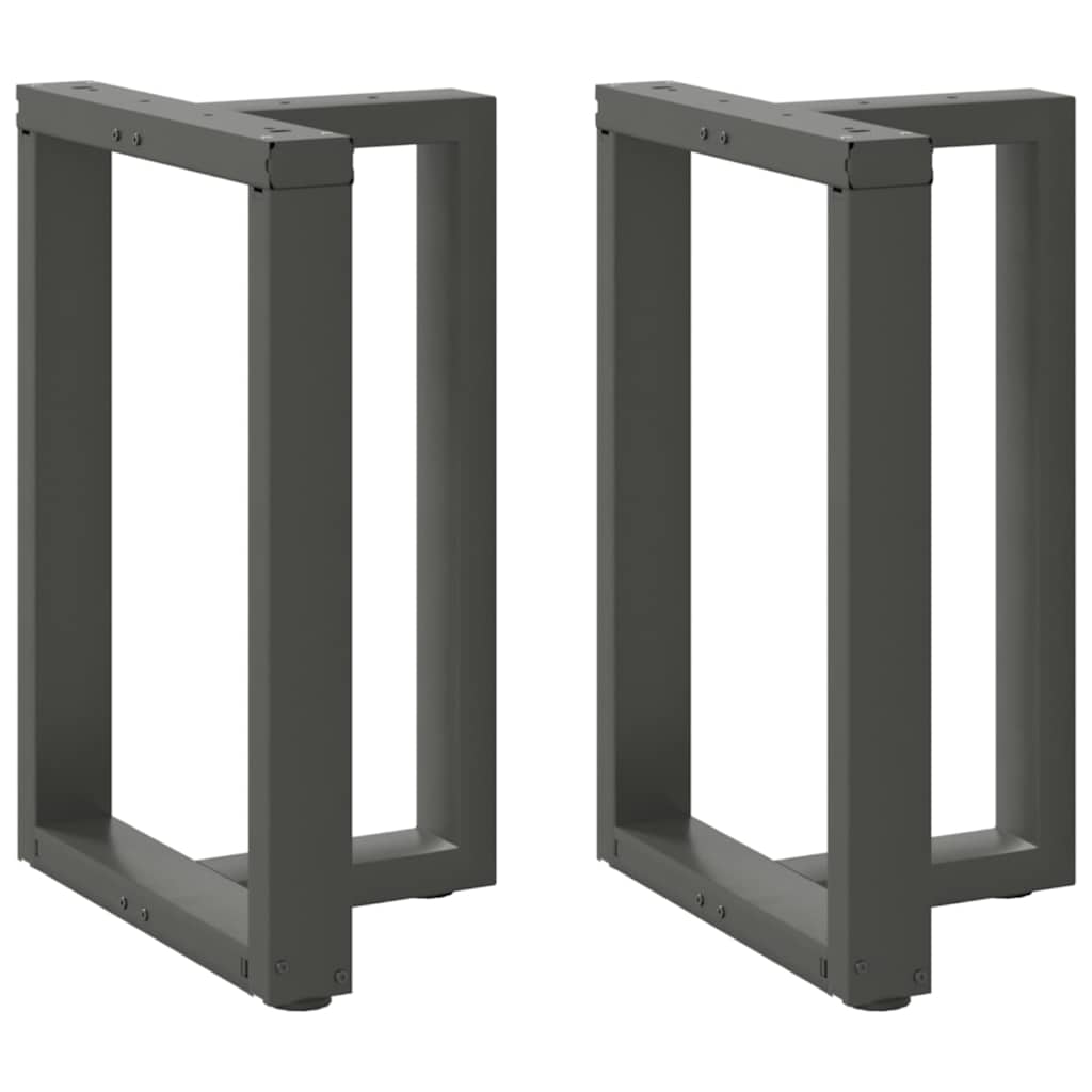 vidaXL Salontafelpoten 2 st T-vormig 30x25x(30-31) cm staal zwart