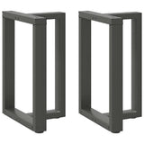 vidaXL Salontafelpoten 2 st T-vormig 30x25x(30-31) cm staal zwart