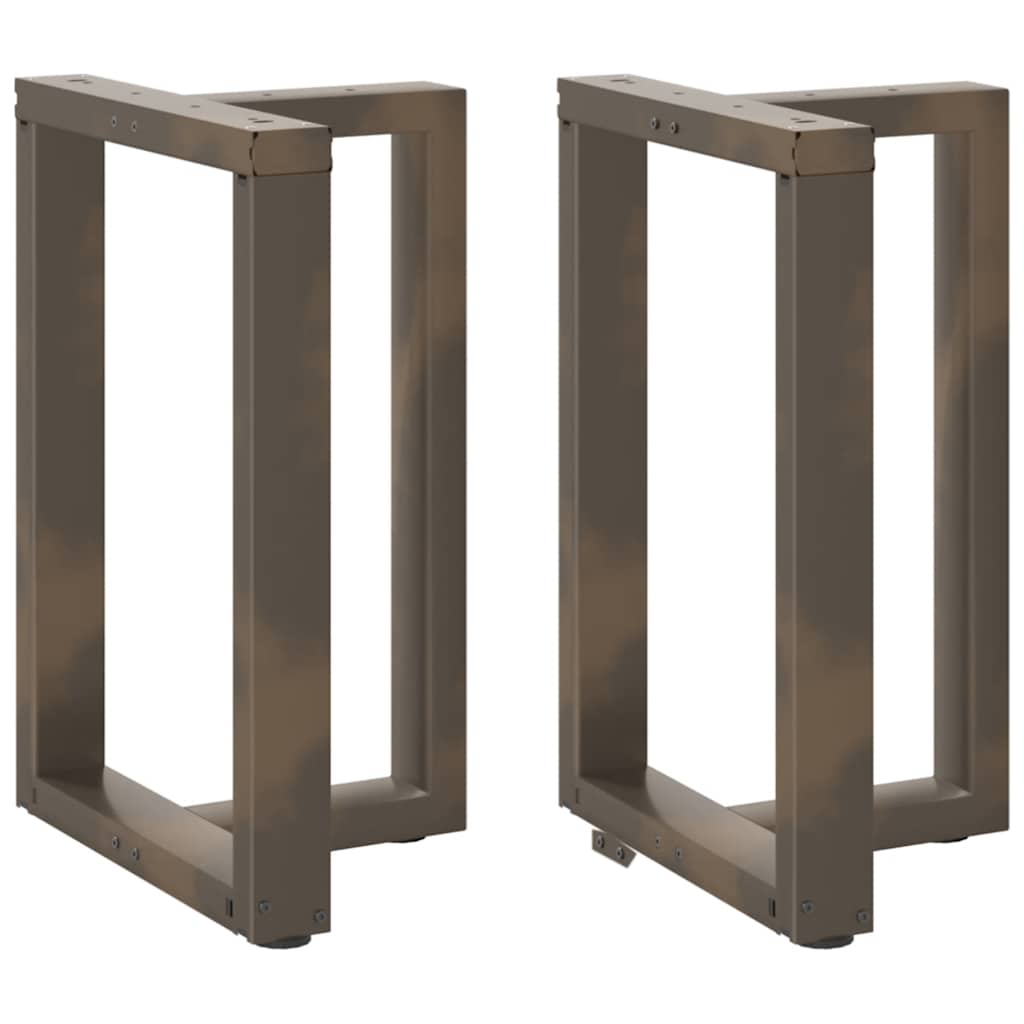 vidaXL Salontafelpoten 2 st T-vormig 30x25x(30-31) cm staal zwart