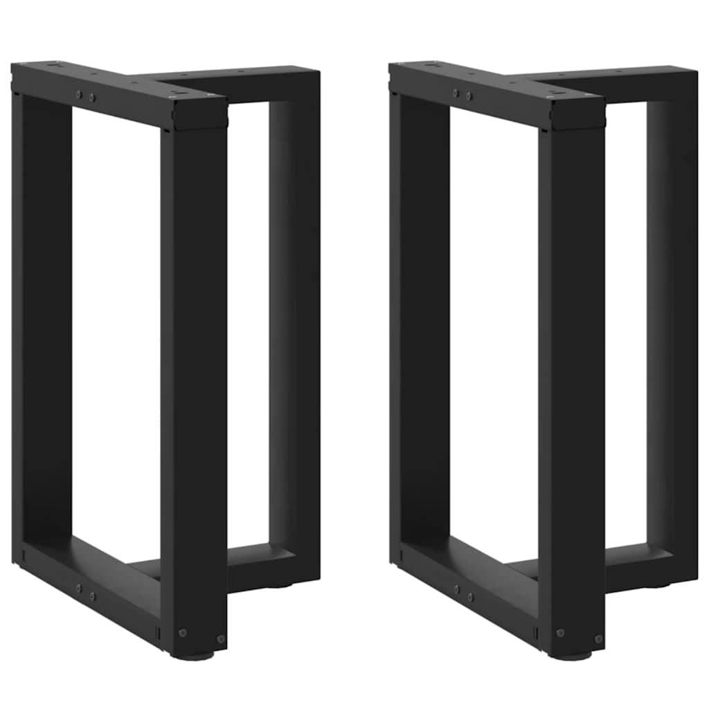 vidaXL Salontafelpoten 2 st T-vormig 30x25x(30-31) cm staal zwart