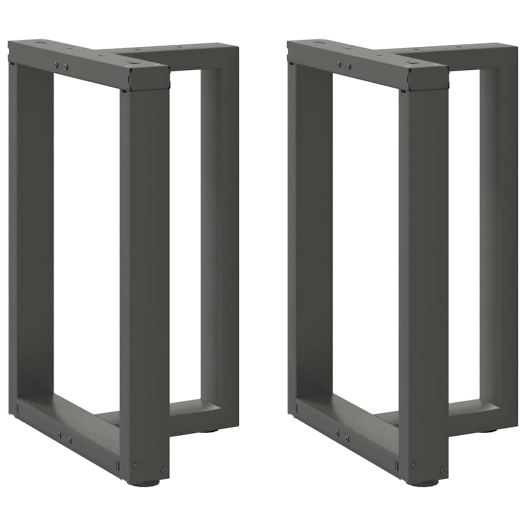 vidaXL Salontafelpoten 2 st T-vormig 30x25x(30-31) cm staal zwart