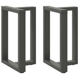 vidaXL Salontafelpoten 2 st T-vormig 30x25x(30-31) cm staal zwart