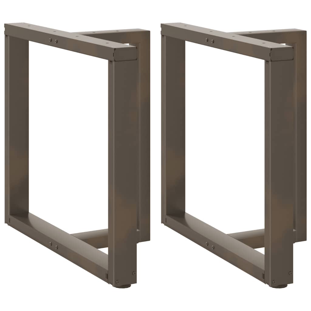 vidaXL Salontafelpoten 2 st T-vormig 30x25x(30-31) cm staal zwart