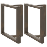 vidaXL Salontafelpoten 2 st T-vormig 30x25x(30-31) cm staal zwart