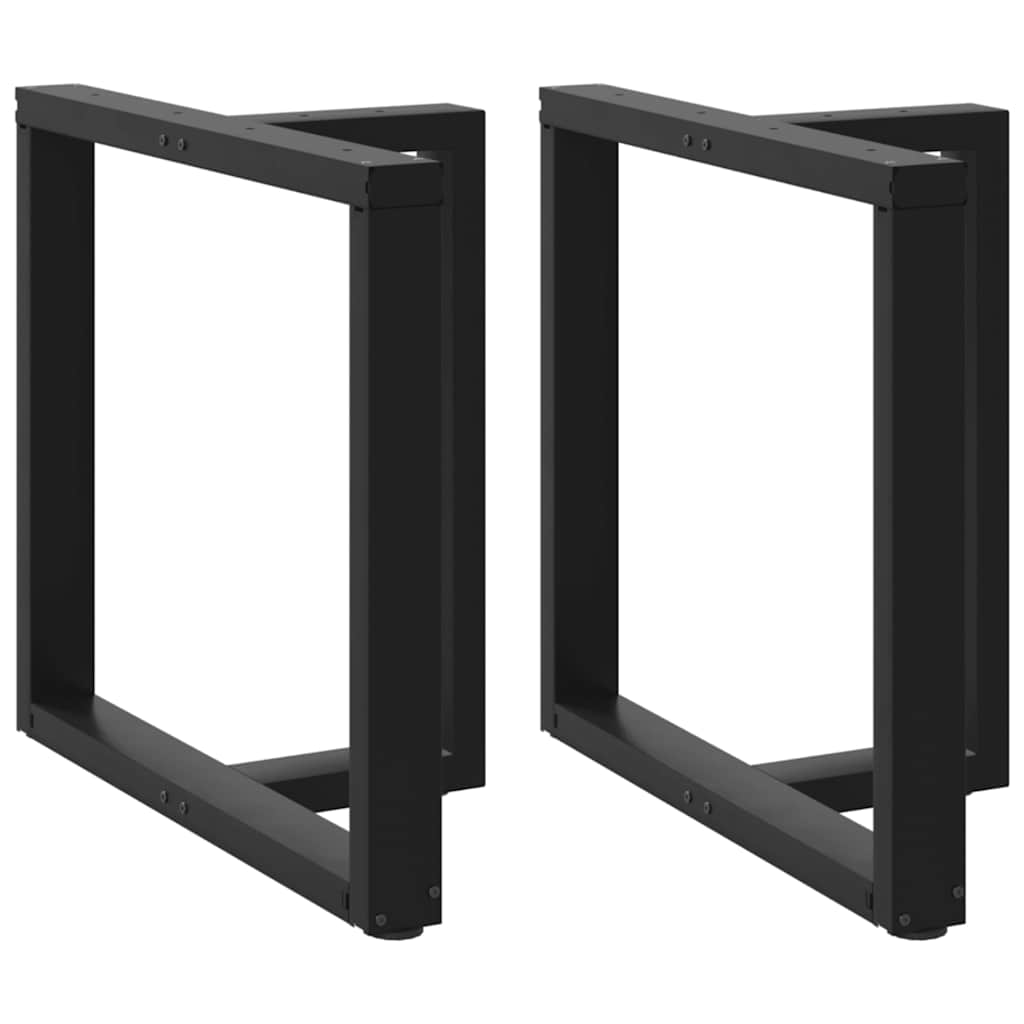 vidaXL Salontafelpoten 2 st T-vormig 30x25x(30-31) cm staal zwart