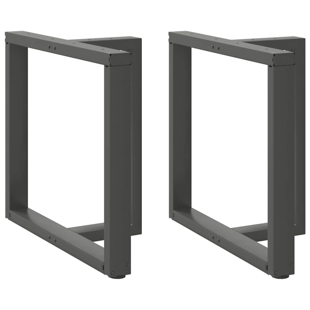 vidaXL Salontafelpoten 2 st T-vormig 30x25x(30-31) cm staal zwart