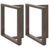 vidaXL Salontafelpoten 2 st T-vormig 30x25x(30-31) cm staal zwart