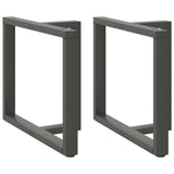 vidaXL Salontafelpoten 2 st T-vormig 30x25x(30-31) cm staal zwart