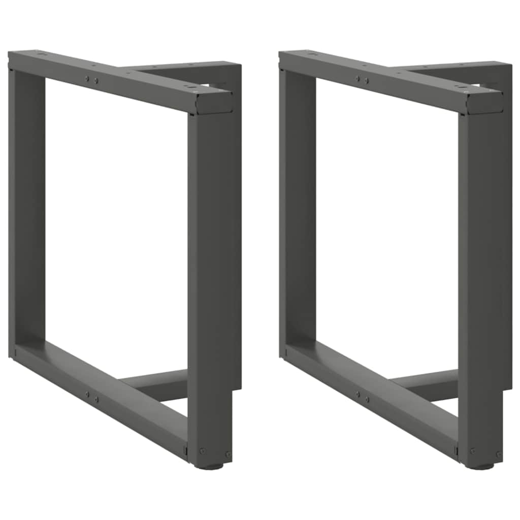 vidaXL Salontafelpoten 2 st T-vormig 30x25x(30-31) cm staal zwart