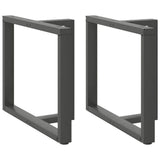 vidaXL Salontafelpoten 2 st T-vormig 30x25x(30-31) cm staal zwart