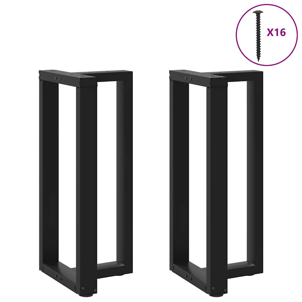 vidaXL Salontafelpoten 2 st T-vormig 30x25x(30-31) cm staal zwart
