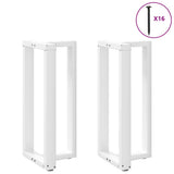 vidaXL Salontafelpoten 2 st T-vormig 30x25x(30-31) cm staal zwart