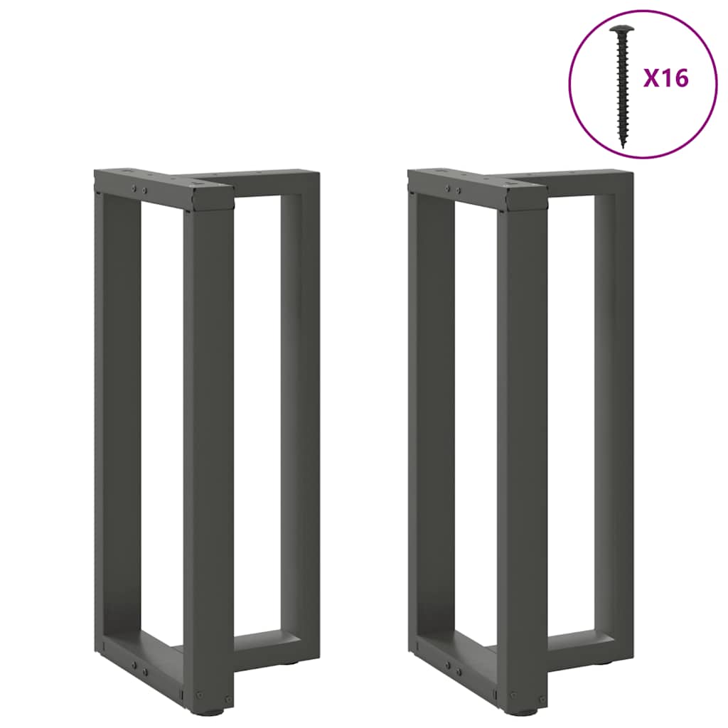 vidaXL Salontafelpoten 2 st T-vormig 30x25x(30-31) cm staal zwart