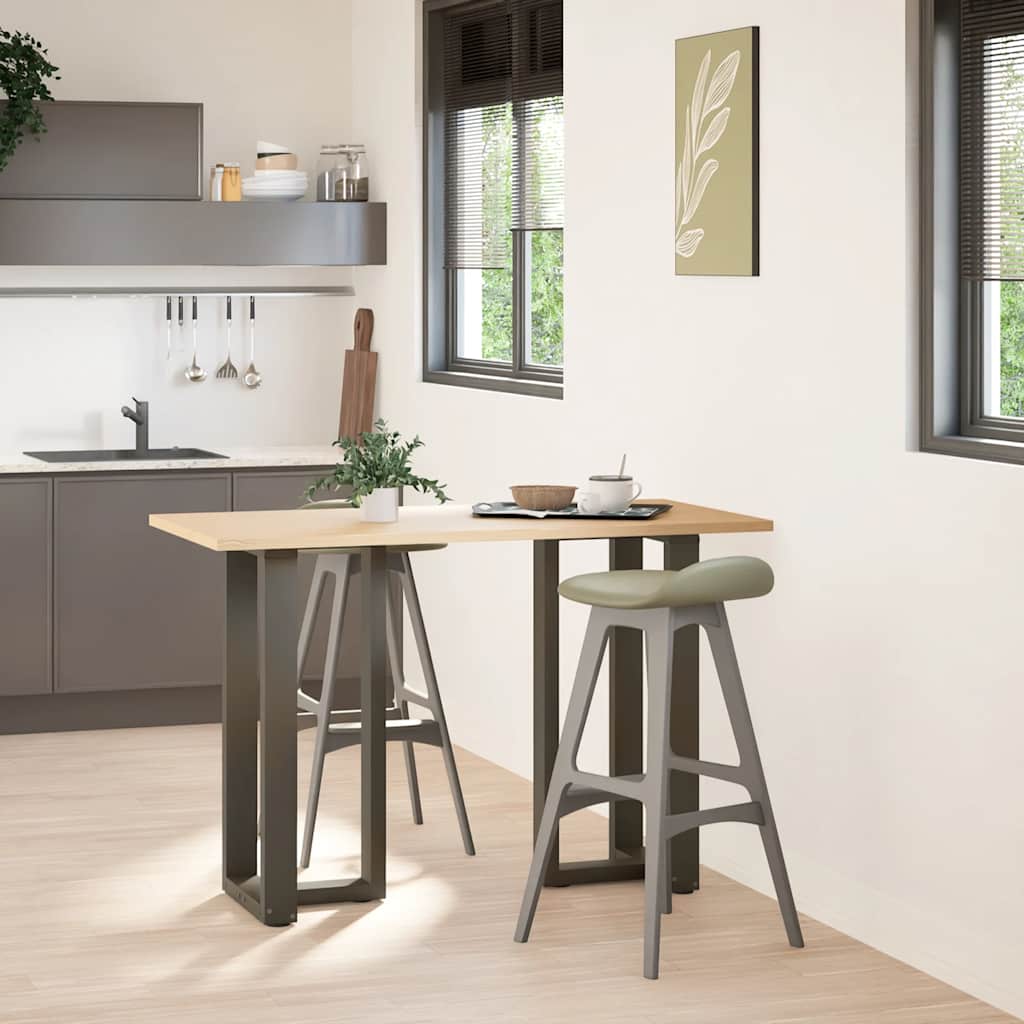 vidaXL Salontafelpoten 2 st T-vormig 30x25x(30-31) cm staal zwart
