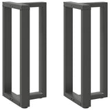 vidaXL Salontafelpoten 2 st T-vormig 30x25x(30-31) cm staal zwart