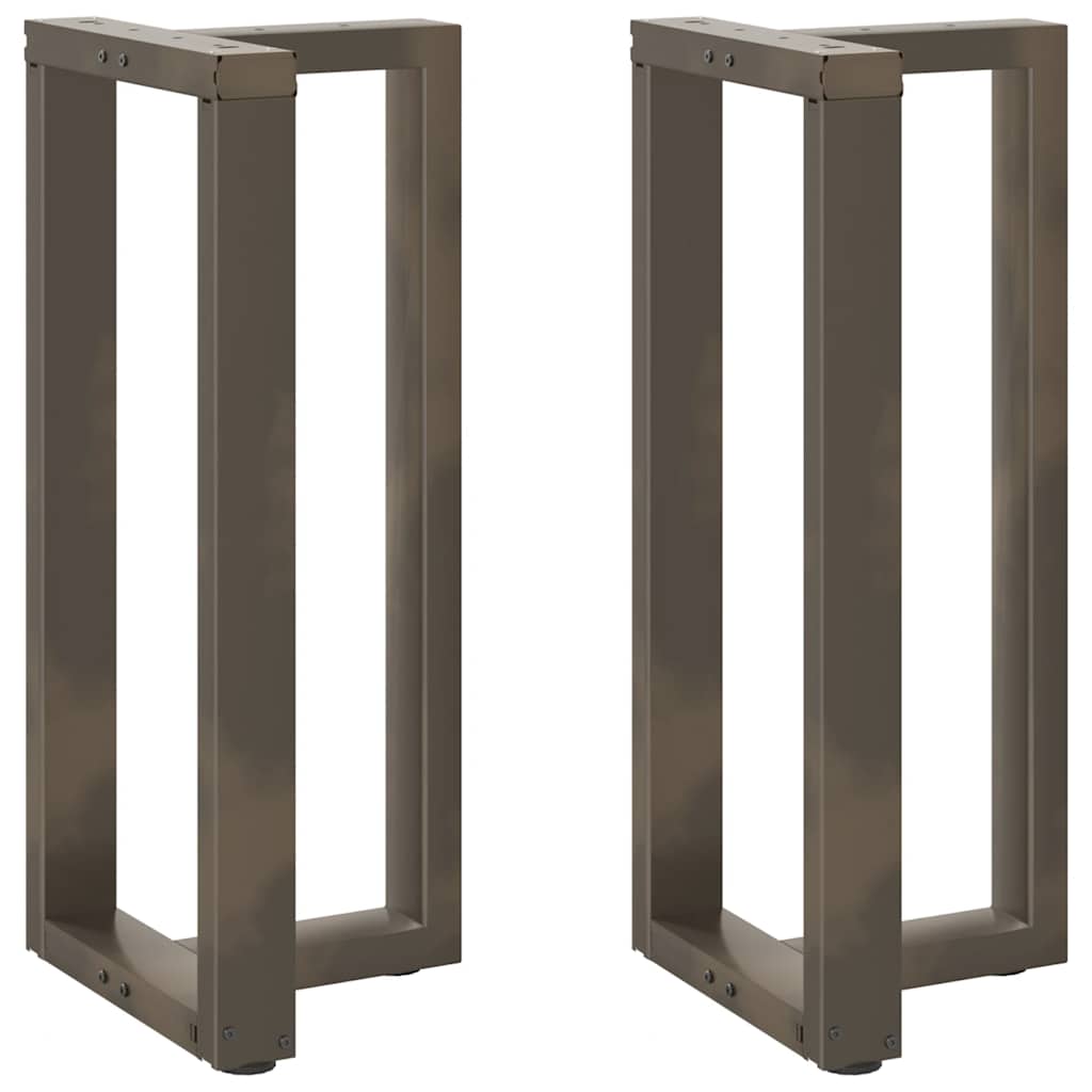 vidaXL Salontafelpoten 2 st T-vormig 30x25x(30-31) cm staal zwart