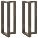 vidaXL Salontafelpoten 2 st T-vormig 30x25x(30-31) cm staal zwart