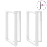 vidaXL Salontafelpoten 2 st T-vormig 30x25x(30-31) cm staal zwart