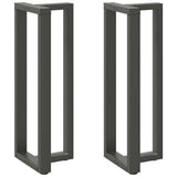 vidaXL Salontafelpoten 2 st T-vormig 30x25x(30-31) cm staal zwart