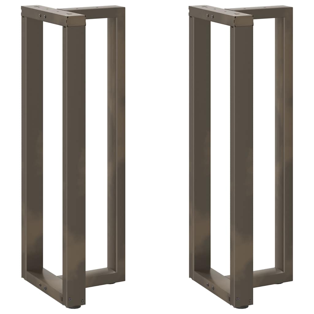 vidaXL Salontafelpoten 2 st T-vormig 30x25x(30-31) cm staal zwart