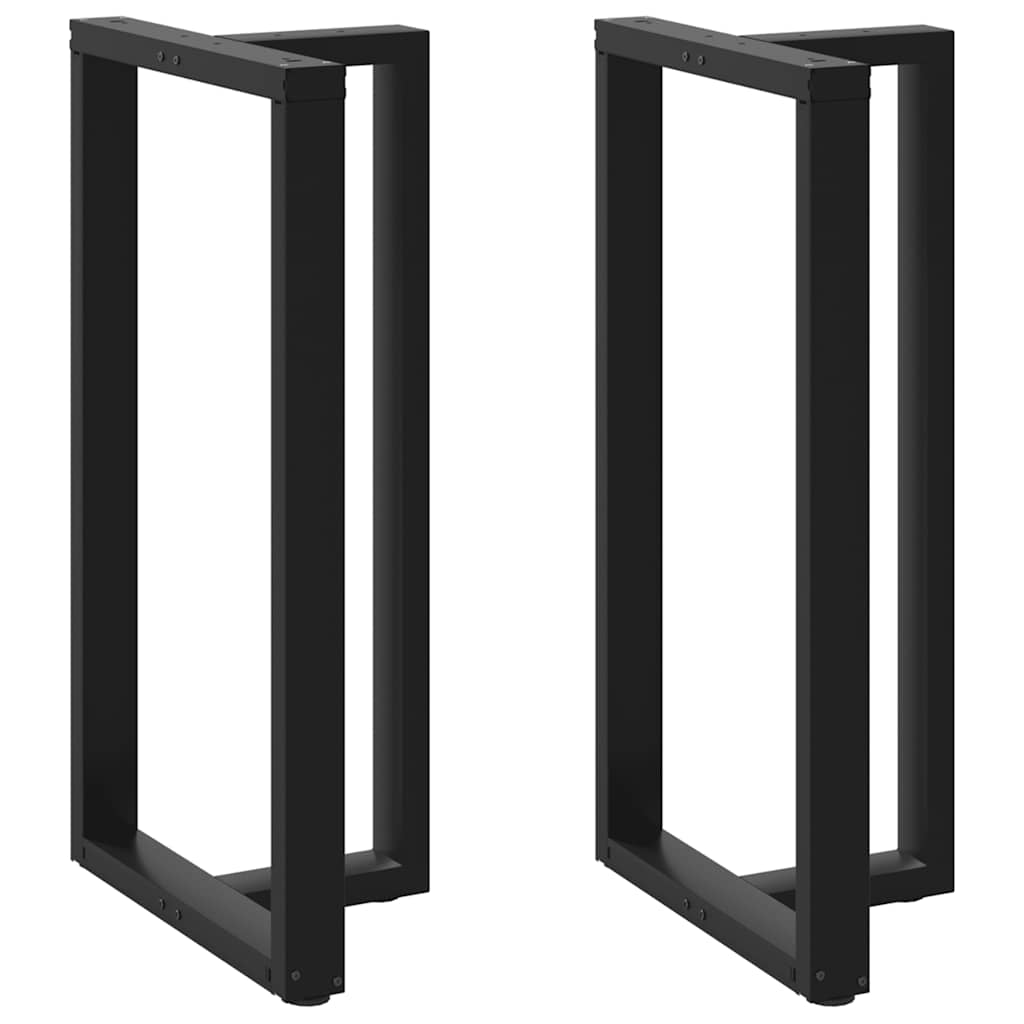 vidaXL Salontafelpoten 2 st T-vormig 30x25x(30-31) cm staal zwart
