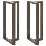 vidaXL Salontafelpoten 2 st T-vormig 30x25x(30-31) cm staal zwart