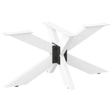 vidaXL Salontafelpoot spider vorm 98x58x(42-43) cm staal zwart