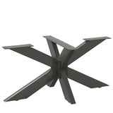 vidaXL Salontafelpoot spider vorm 98x58x(42-43) cm staal zwart